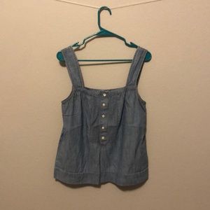 Denim tank top.